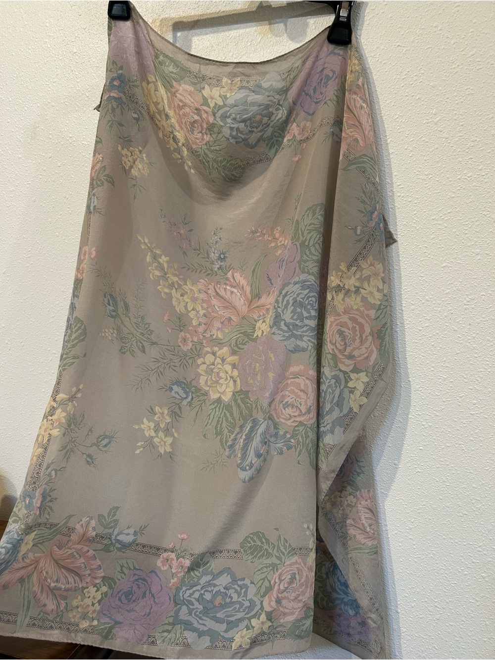 Liz Claiborne Pastel Floral Square Scarf